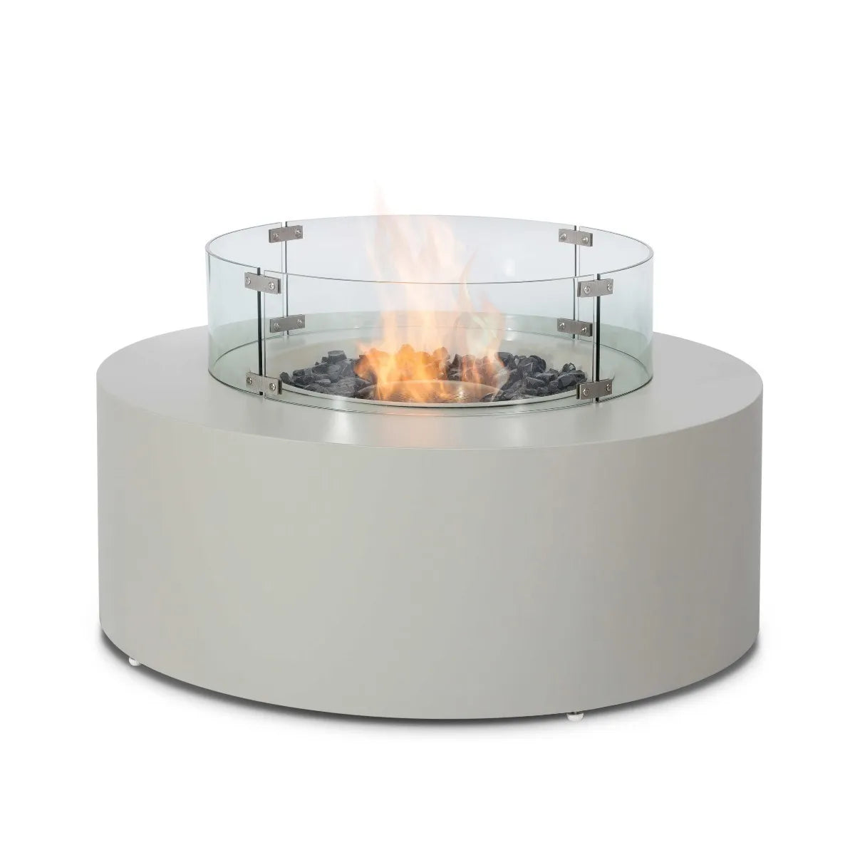 Round Gas Fire Pit Coffee Table