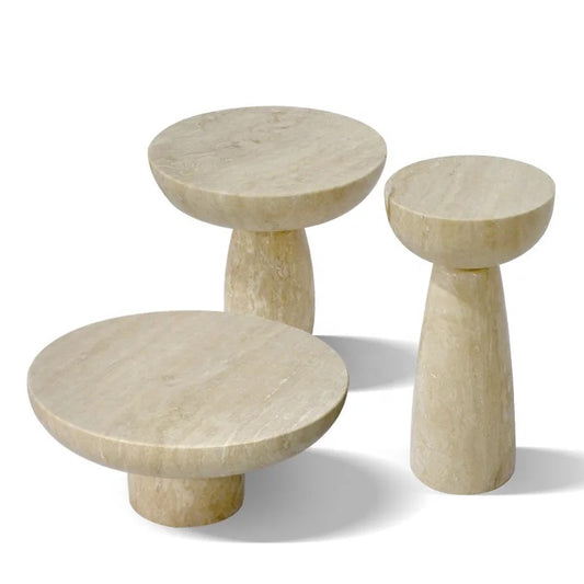 Panda Travertine Trio Coffee Table