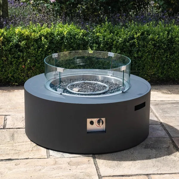 Round Gas Fire Pit Coffee Table