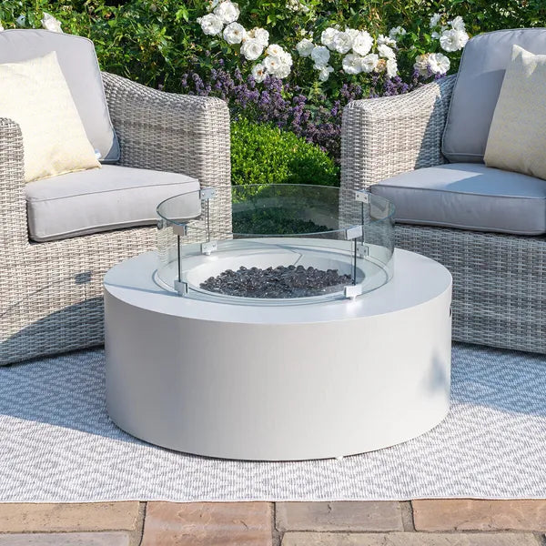 Round Gas Fire Pit Coffee Table