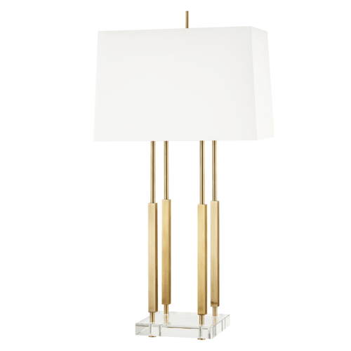 Rhinebeck Aged Brass Table Lamp - Home Fix Boutique