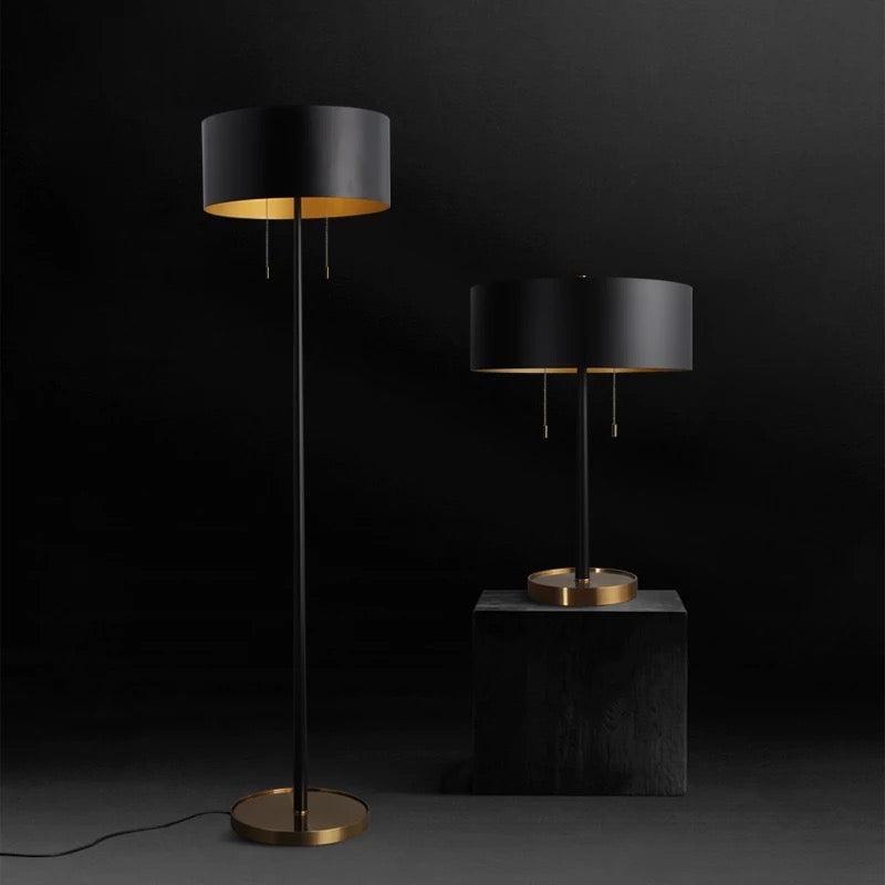 Colby Gold & Black Floor Lamp - Home Fix Boutique