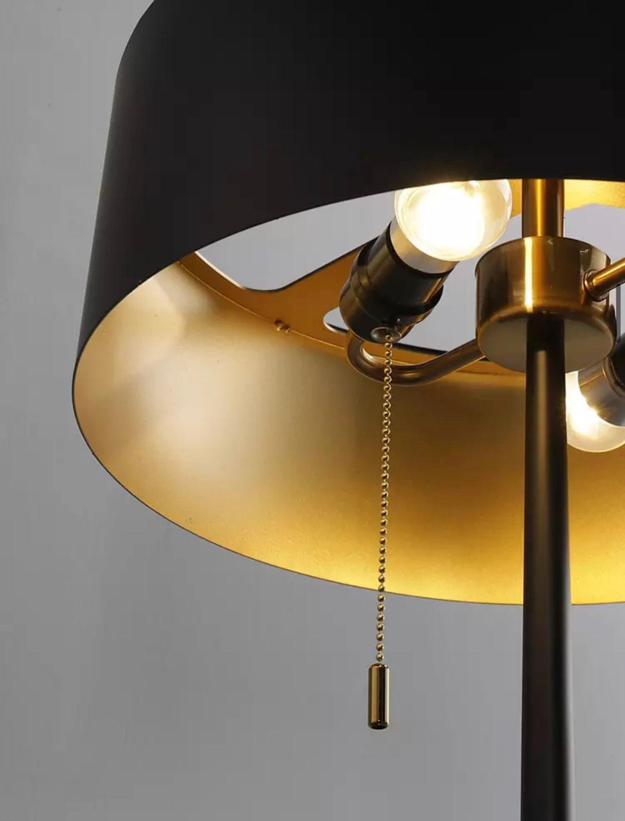 Colby Gold & Black Floor Lamp - Home Fix Boutique