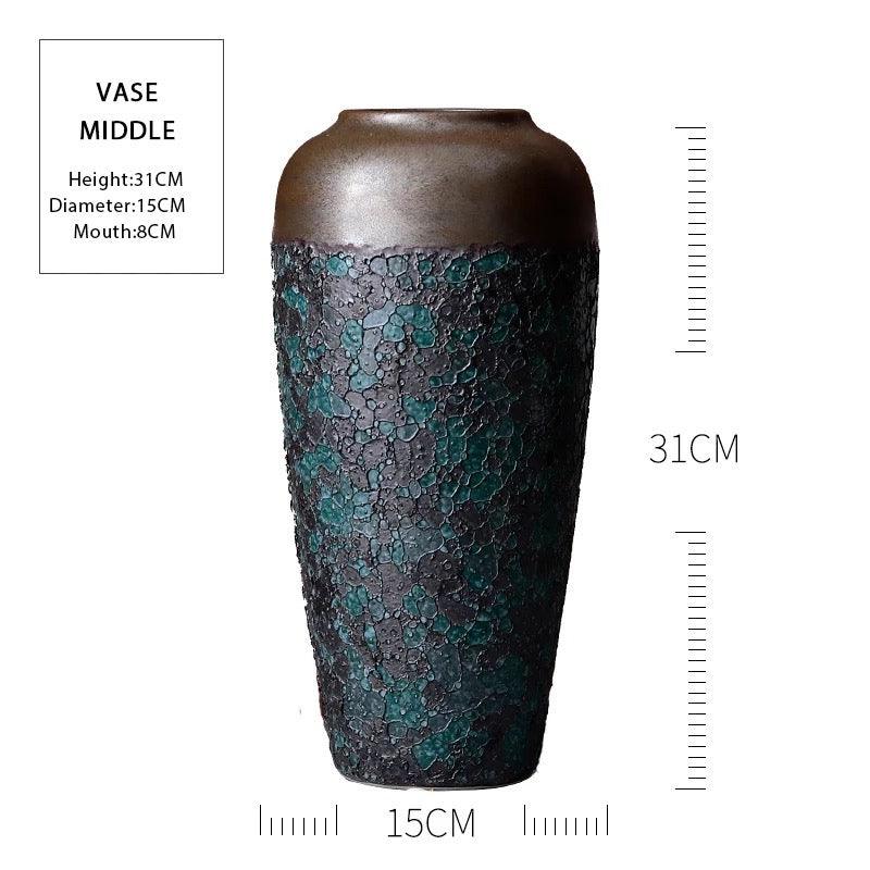 Black Rustic Home Large Vases - Home Fix Boutique