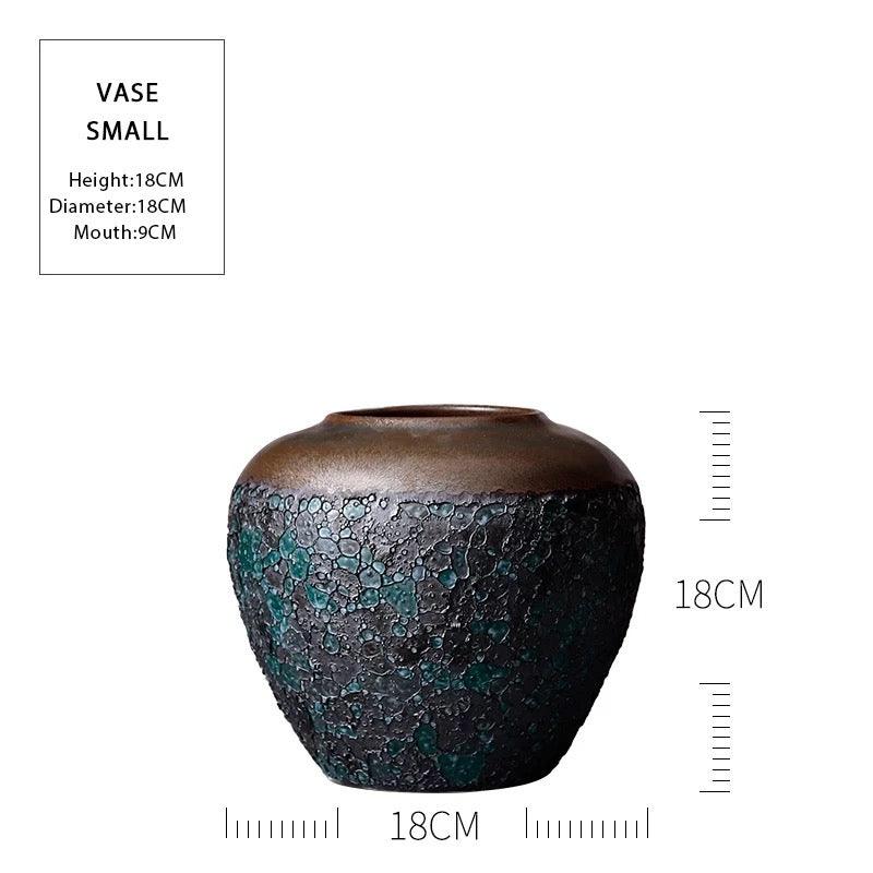 Black Rustic Home Large Vases - Home Fix Boutique