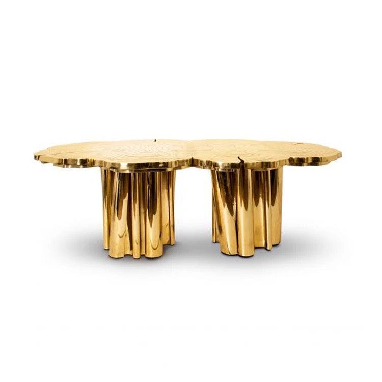 HFB Luxury Brass Dining Table - Home Fix Boutique