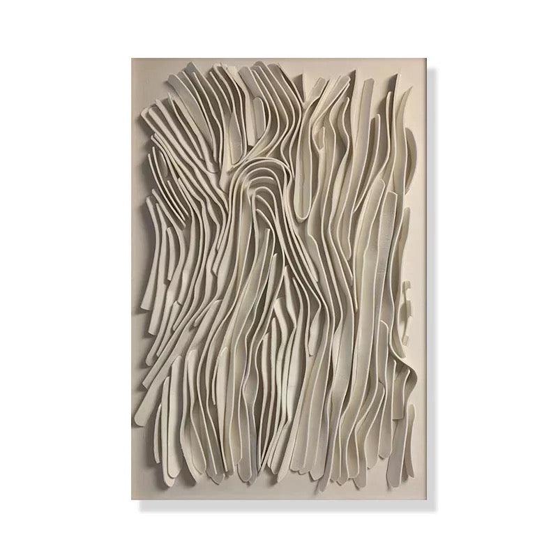 Khaki Hand Painted AbstractWall Art - Home Fix Boutique